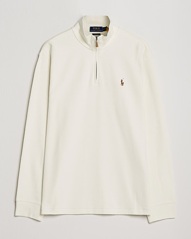 Mies |  | Polo Ralph Lauren | Double Knit Jaquard Half Zip Sweater Chic Cream