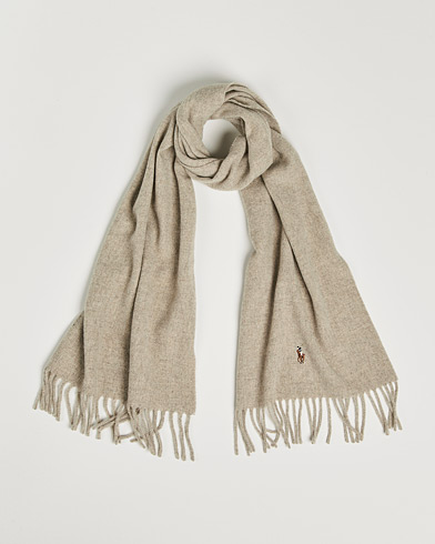 Mies | Preppy Authentic | Polo Ralph Lauren | Signature Wool Scarf Oatmeal Heather