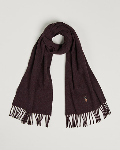 Mies |  | Polo Ralph Lauren | Signature Wool Scarf Aged Wine Heather