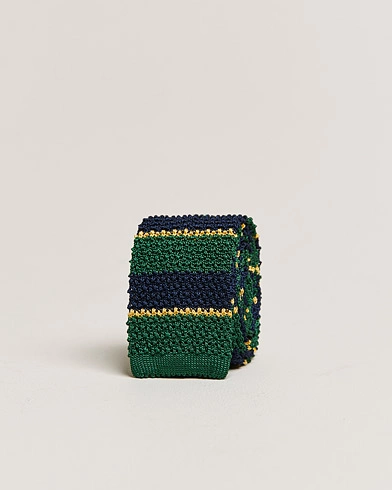 Mies |  | Polo Ralph Lauren | Knitted Striped Tie Green/Navy/Gold
