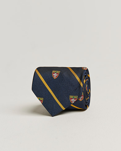 Mies |  | Polo Ralph Lauren | Crest Striped Tie Navy/Gold