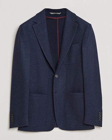  |  Boucle Wool Jersey Jacket Navy