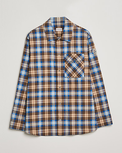 Mies |  | Moncler | Checked Overshirt Beige