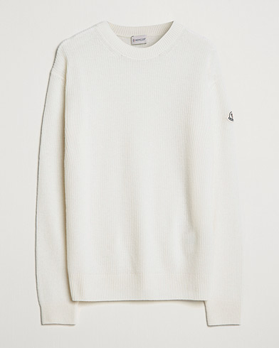 Mies |  | Moncler | Cashmere Crew Neck Sweater White
