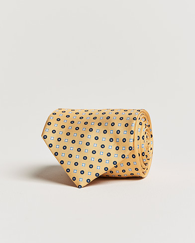  |  3-Fold Micro Dot Silk Tie Yellow
