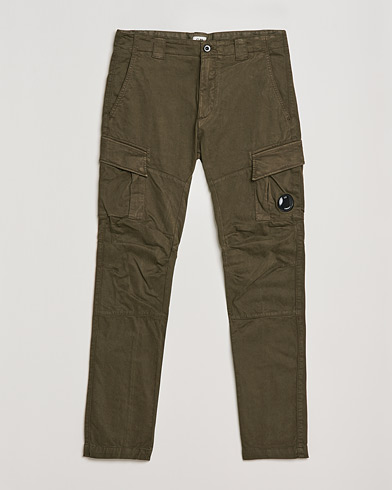 Mies | Housut | C.P. Company | Stretch Satin Lens Cargo Pants Olive