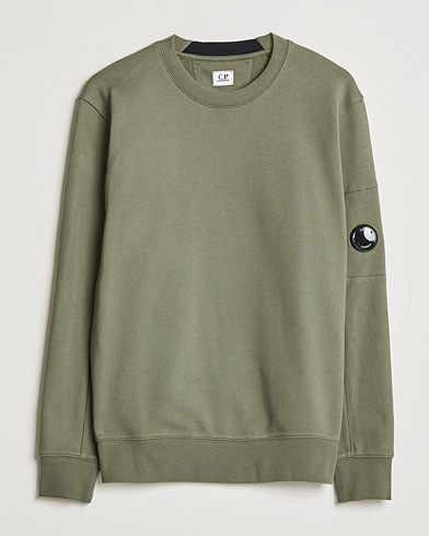 Mies | C.P. Company | C.P. Company | Diagonal Raised Fleece Lens Sweatshirt Green