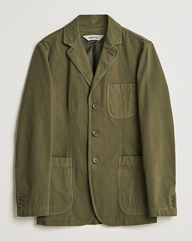 Mies | Italian Department | Aspesi | Murakami Cotton Blazer Military Green