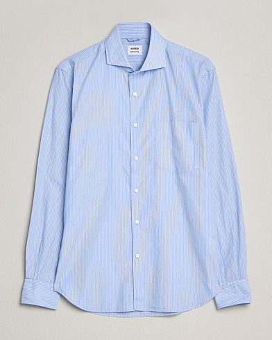 Mies | Aspesi | Aspesi | Striped Poplin Shirt Light Blue