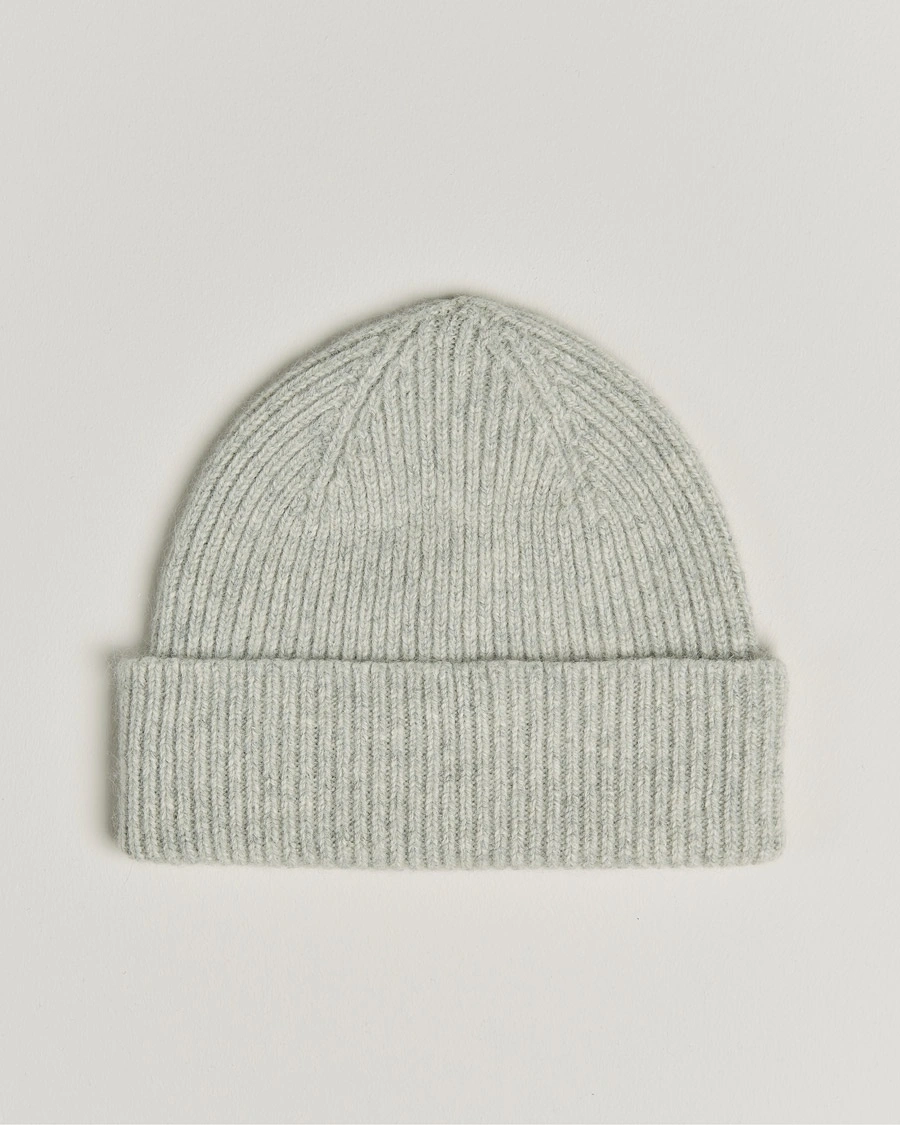 Le Bonnet Lambswool/Caregora Beanie Silver – Harmaa