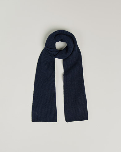 Mies |  | Le Bonnet | Lambswool/Caregora Scarf Midnight