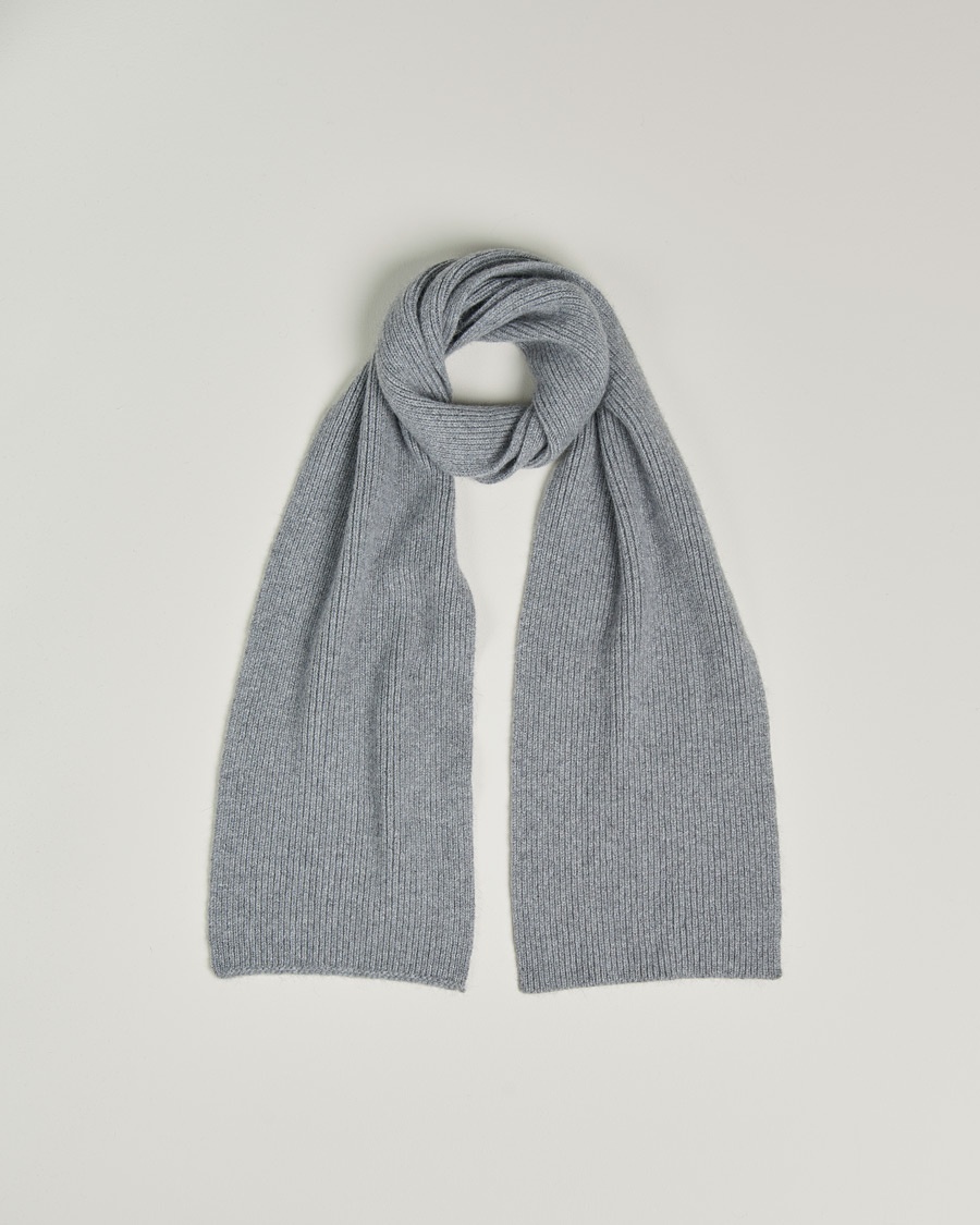 Le Bonnet Lambswool/Caregora Scarf Smoke – Harmaa