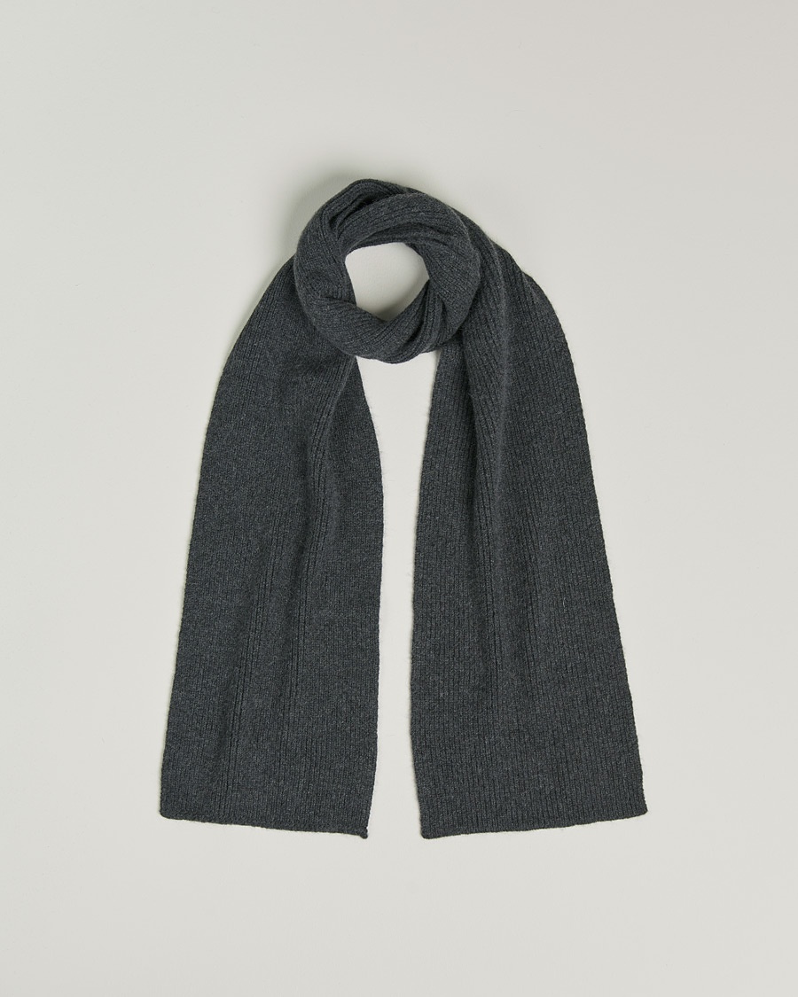 Le Bonnet Lambswool/Caregora Scarf Graphite – Harmaa