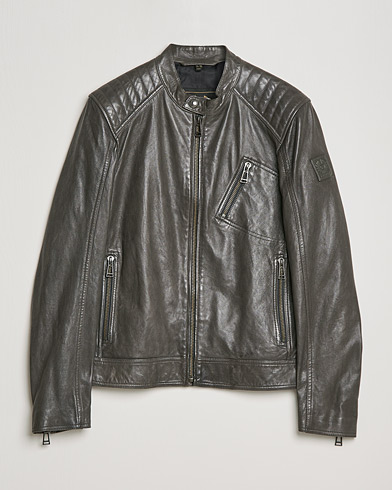 Mies | Belstaff | Belstaff | V Racer 2.0 Leather Jacket Dark Grey