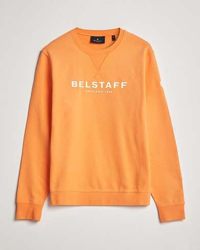 Mies | Collegepuserot | Belstaff | 1924 Crew Neck Logo Sweat Signal Orange