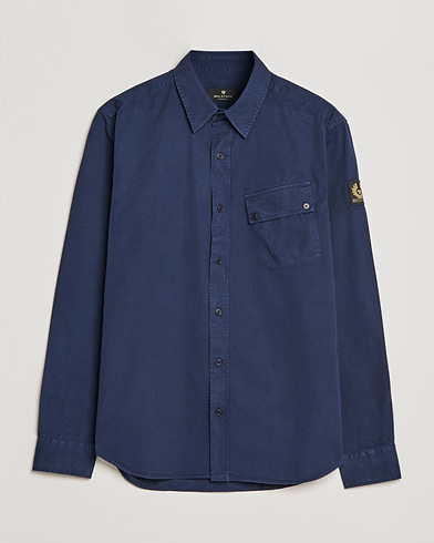 Mies |  | Belstaff | Pitch Cotton Pocket Shirt Deep Navy