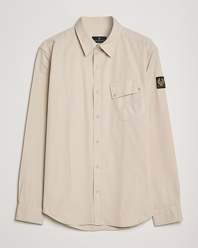 Mies |  | Belstaff | Pitch Cotton Pocket Shirt Fawn