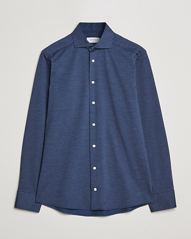 Mies |  | Eton | Four Way Stretch Shirt Navy Blue