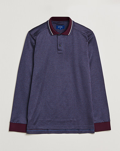 Mies |  | Eton | Jacuard Polo Shirt Red
