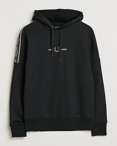 Mies | Hupparit | Fred Perry | Tapped Sleeve Hooded Sweatshirt Black