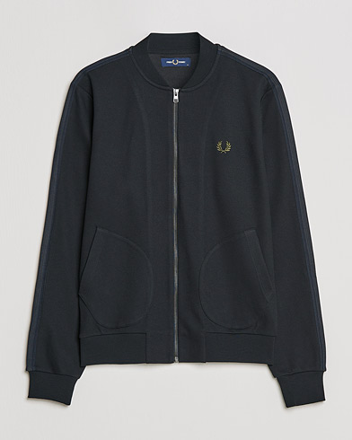 Mies |  | Fred Perry | Knitted Tapped Track Jacket Black