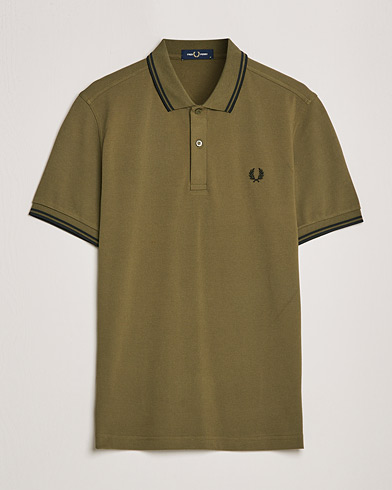 Mies | Best of British | Fred Perry | Twin Tipped Shirt Uniform Green