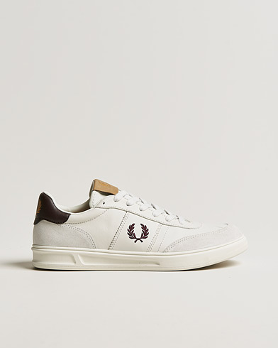 Mies |  | Fred Perry | B420 Leather Sneaker Porcelain