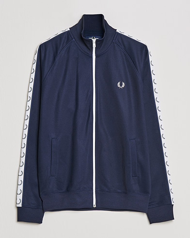 Mies | Puserot | Fred Perry | Taped Track Jacket Carbon blue