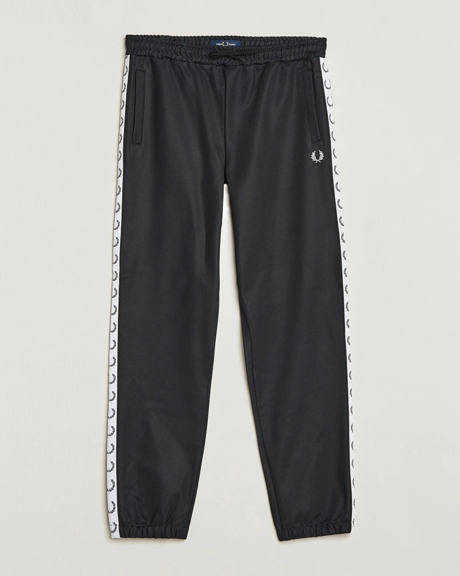 Fred Perry Taped Track Pants Black – Musta