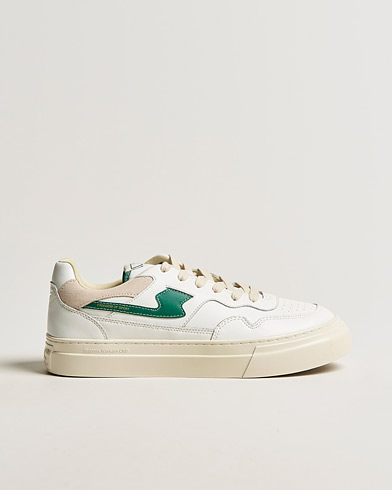 Mies |  | Stepney Workers Club | Pearl S-Strike Leather Sneaker White/Green