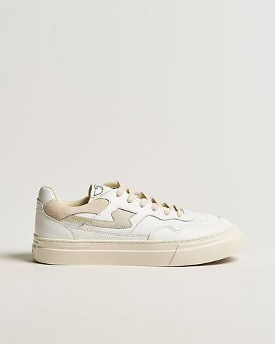 Mies |  | Stepney Workers Club | Pearl S-Strike Leather Sneaker White/Putty