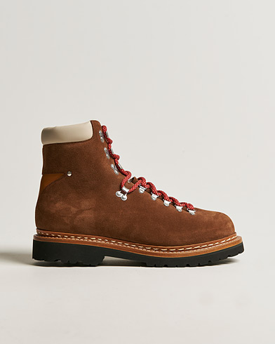 Mies |  | Heschung | Iseran Fur Lined Suede Mountain Boot Brown