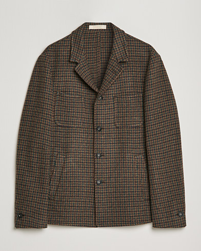 Mies |  | Massimo Alba | Soft Tweed Jacket Bosco Check