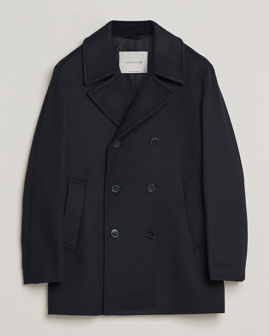 Mackintosh Dalton Wool/Cashmere Peacoat Black – Musta