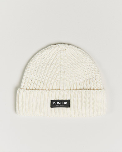 Mies | Pipot | Dondup | Ribbed Beanie Offwhite