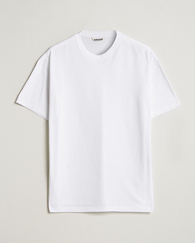 Mies |  | Auralee | Seamless Crewneck T-Shirt White