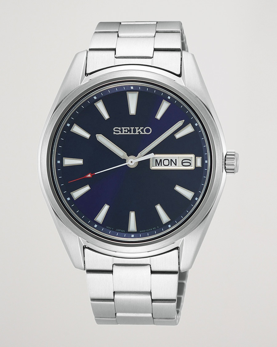 Seiko Classic Day Date 40mm Steel Blue Dial – Hopea