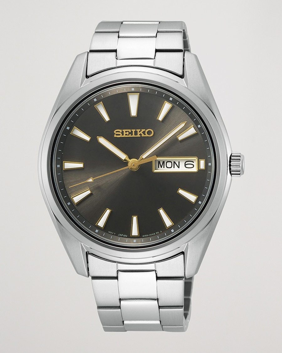 Seiko Classic Day Date 40mm Steel Grey Dial – Harmaa