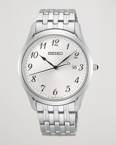 Mies |  | Seiko | Classic Date 39mm Steel White Dial