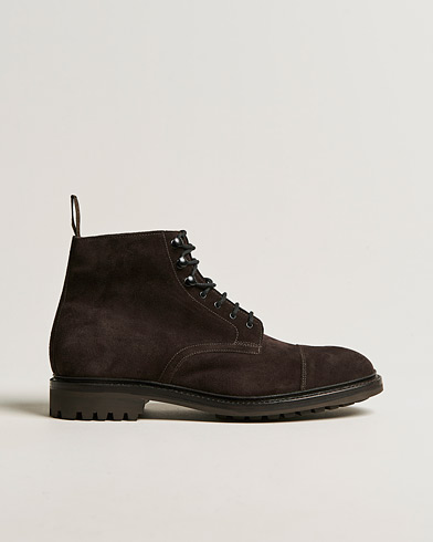Mies | Käsintehdyt kengät | Loake 1880 | Sedbergh Suede Derby Boot  Dark Chocolate
