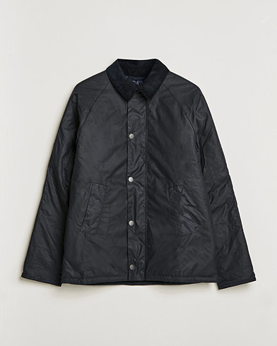Mies |  | Barbour White Label | Nara Slim Wax Jacket Navy