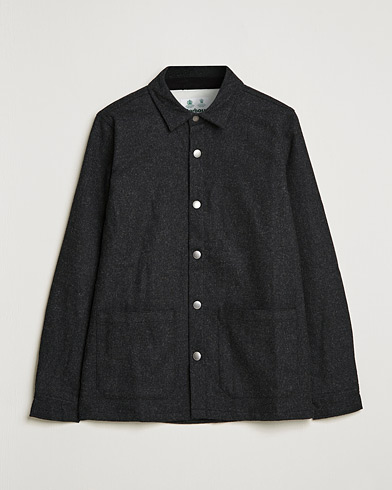 Mies | Rennot | Barbour White Label | Peter Wool Overshirt Charcoal Marl