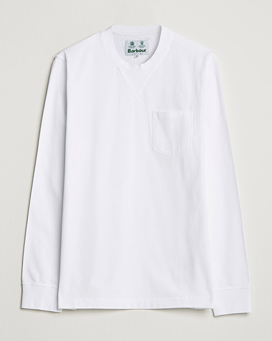 Mies | Pitkähihaiset t-paidat | Barbour White Label | Sheppey Long Sleeve Pocket Tee White