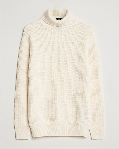 Mies | Poolot | Barbour International | Knitted Rollneck Whisper White