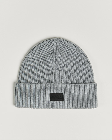 Mies | Best of British | Barbour International | Sweeper Knitted Beanie Grey Marl