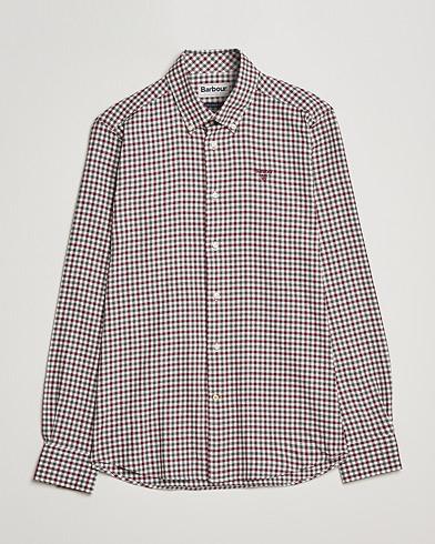 Mies | Flanellipaidat | Barbour Lifestyle | Finkle Gingham Flannel Shirt Port Red