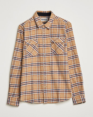 Mies | Rennot | Barbour Lifestyle | Winter Worker Checked Overshirt Sandstone