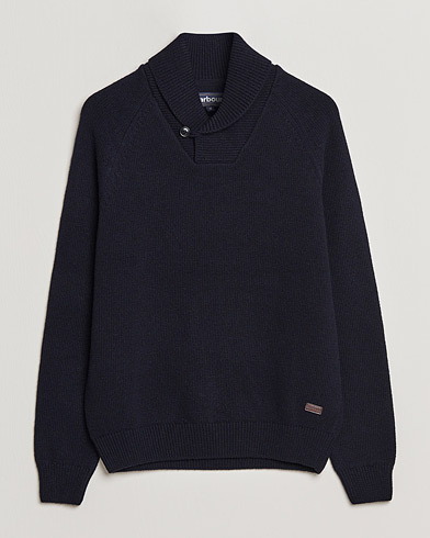 Mies |  | Barbour Lifestyle | Gurnard Dock Shawl Knitted Sweater Navy