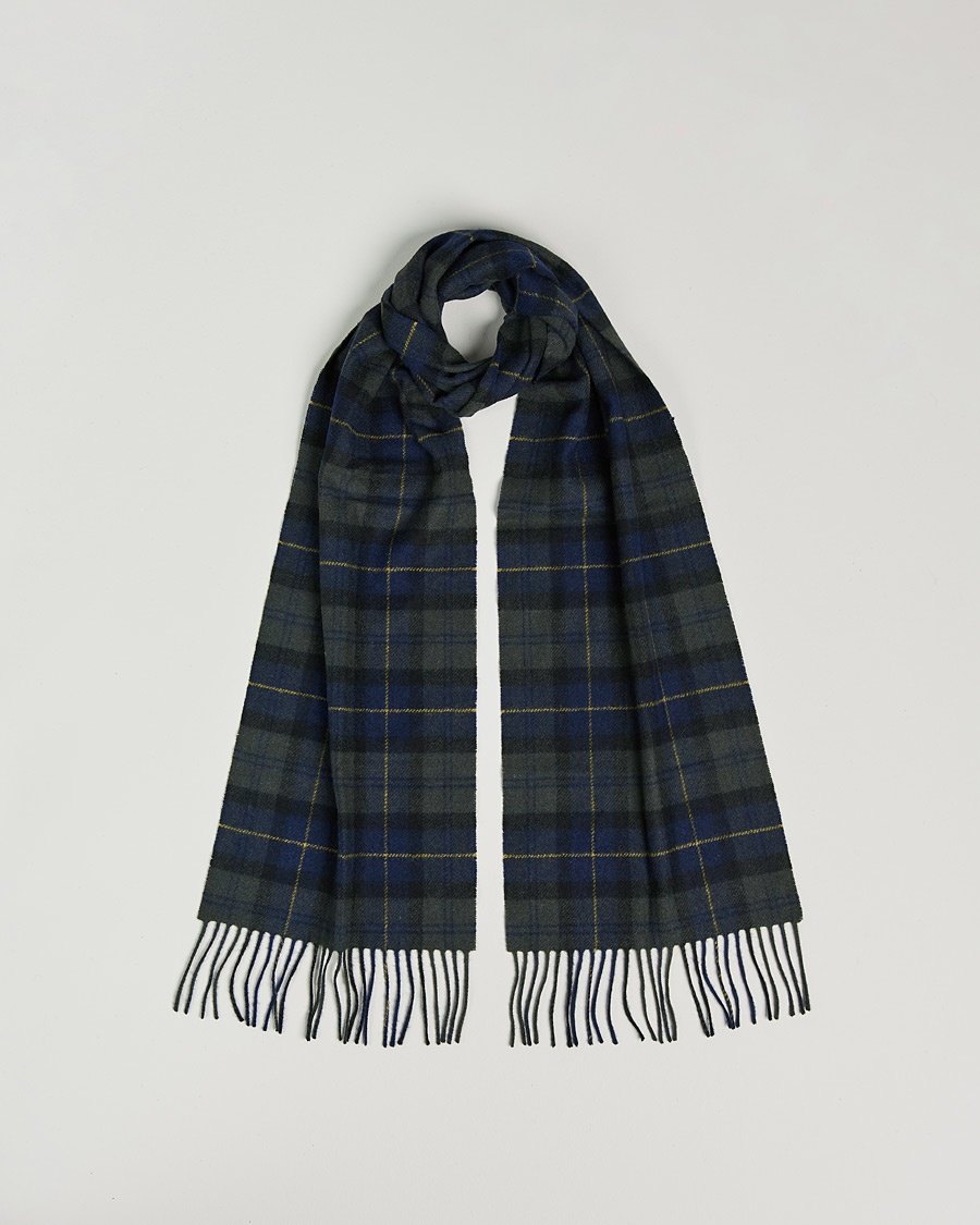 Barbour Lifestyle Barbour LifestyleTartan Lambswool ScarfOlive Night Tartan – Sininen