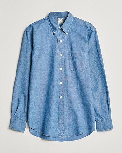 Mies |  | Kamakura Shirts | Vintage Ivy Chambray BD Shirt Light Blue